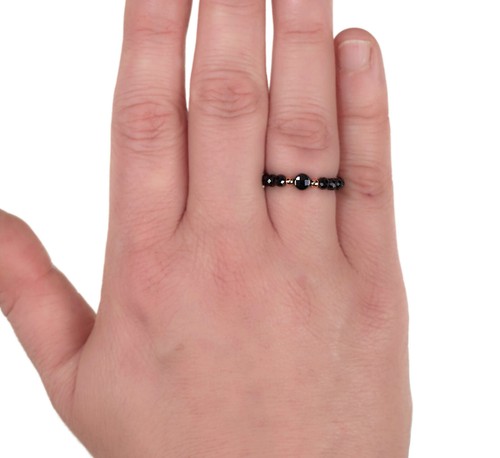 Spinell schwarz stretch ring - stretch,