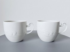 2 x Rosenthal Kaffeetasse Asimmetria weiß Tassen Set Porzellan