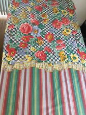 Bassetti Tischdecke Grandfoulard Überwurf rot grün gelb  BxL 170x275