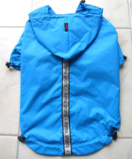 Puppia Hunderegenmantel Reflektorstreifen wasserabweisend Nylon Kapuze gebraucht