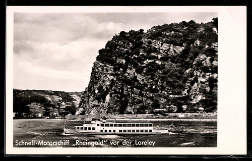 Schnell motorschiff - ak, schnell-motorschiff