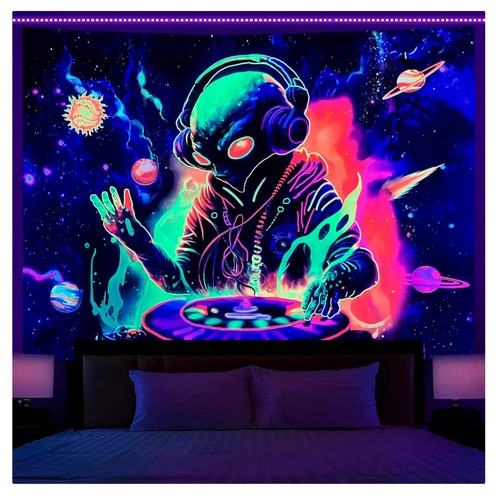 Schwarzlicht wandteppich - schwarzlicht,