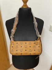 MCM Aren Visetos Schultertasche Tasche Cognac - Neu