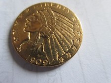 5 Dollar Indian Head Gold 1909