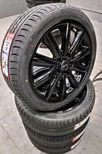 17 ZOLL SCHWARZE MINI COOPER S ONE CABRIO FELGEN F55 F56  Sommerräder 205/45 R17