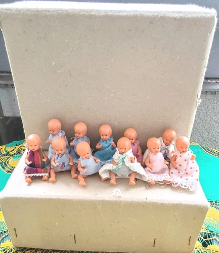 Alte mini baby puppen - mini, 11