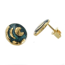 Ohrstecker 12mm grün