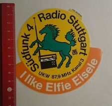 Aufkleber/Sticker: Radio Stuttgart Südfunk 4 i like Elfie Eisele (280716134)