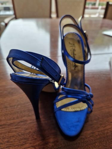 Blaue slingback sandaletten - blaue, slingback-sandaletten