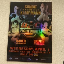 2009 Topps UFC Fight Poster