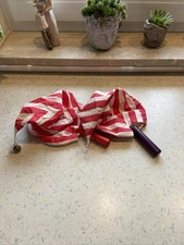 Erzi Ballfangspiel Netze Ballkorb Fangkorb Rot Weiß Glöckchen Holz Stoff - TOP 