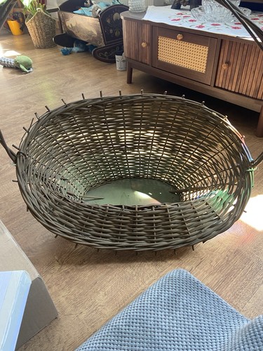Handgemacht weidenkorb oval - handgemacht,