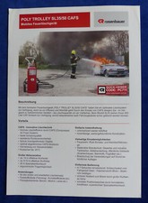 Rosenbauer Poly Trolley SL35 Mobiles Feuerlöschgerät - Prospekt Brochure 05.2010