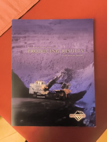 Bucyrus annual report for - report,