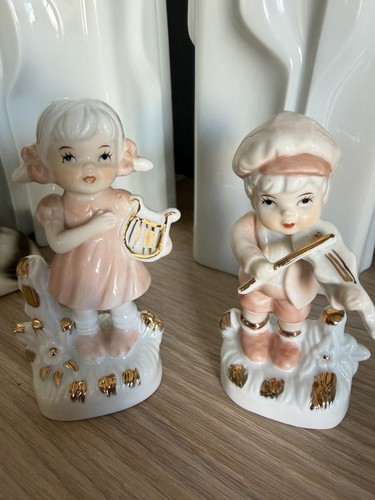 Vintage porzellanfiguren paar - vintage,
