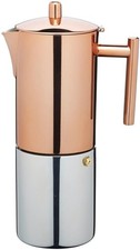La Cafetiere Espressokocher Edelstahl/Kupfer 10 Tassen