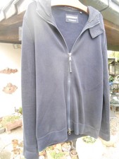 Marc O’Polo Strickjacke mit Kapuze, blau, Gr L, gebraucht