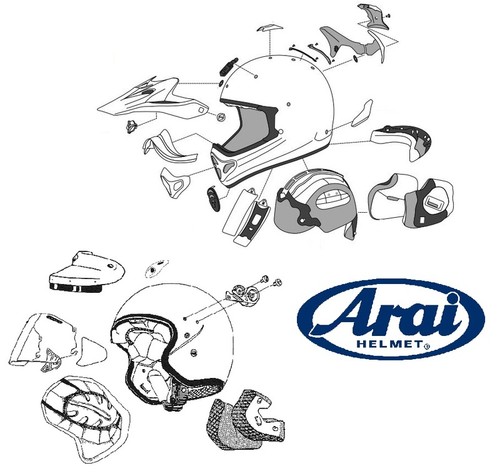 Arai visera casco - arai, visor
