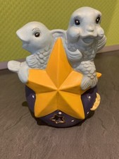 Windlicht Sternzeichen Fische - Teelichthalter Geburtstag Februar Kerzenglas