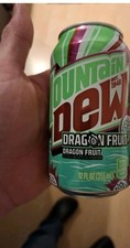 Mountain Dew Dragonfruit,  1 leere 355ml Dose,  USA