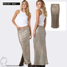 NOISY MAY Eleganter Damen Paillettenrock Midirock für festliche Anlässe