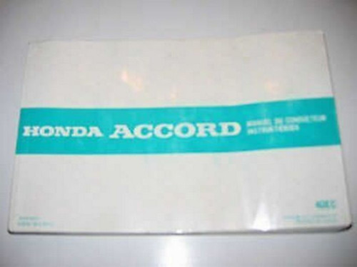 Betriebsanleitung honda accord - betriebsanleitung,