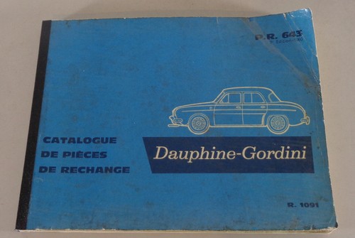 Teilekatalog renault dauphine - teilekatalog,