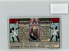 10182073 - 2863 Ritterhude Notgeld Turnhalle Sportler Seitpferd Fr. Ludwig Jahn