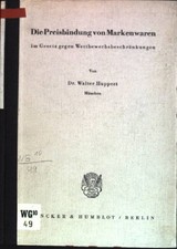 Die Preisbindung von