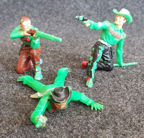 Vintage western figuren - set,