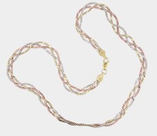 Tricolor Halskette mit