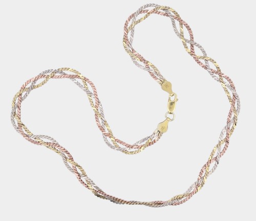 Tricolor halskette mit - tricolor,