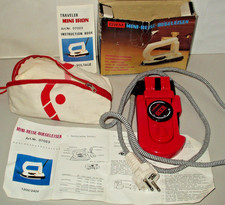 Rotes Mini-Reisebügeleisen Sicherheitsbügelplatte 110V oder 220V Thermostat- Neu