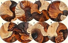 Untersetzer Holzoptik | Runde