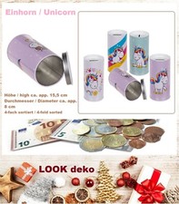 Einhorn Spardosen Comic Metall