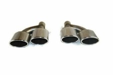 Endrohre Auspuffblenden AMG Look für Mercedes Benz 120x80mm Endrohre