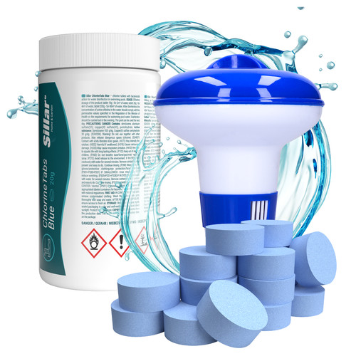 Poolchemie set 11in1 1kg blaue - 11in1,