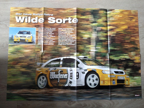 Opel rallye astra poster - opel,