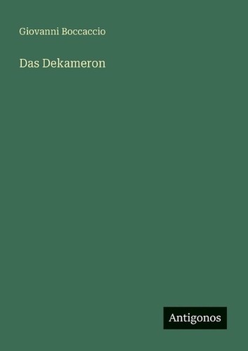 Das dekameron giovanni - das, by