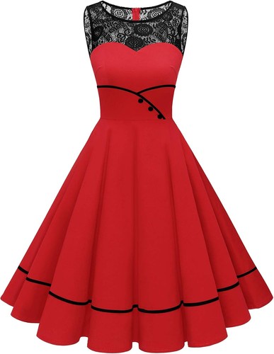 Damen cocktailkleid rockabilly - damen,