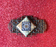 Brosche Porzellanbrosche