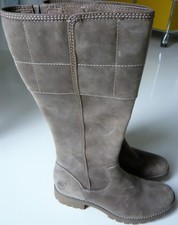 Timberland 96358 Atrus Tall Boot Stiefel Gr. 7,5 (38,5) Leder taupe Damen