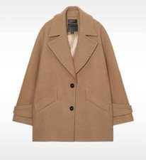 Zara wollmantel braun - zara,