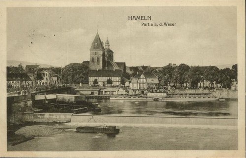 Hameln weser brücke - hameln,