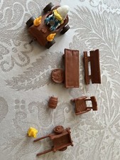 Schlumpfine Schlumpf Auto Tisch Bank Fass Anhänger und Einzelteile Schleich