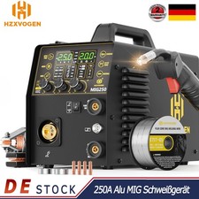 HZXVOGEN 6in1 Alu MIG Schweißgerät 250Amp Gas Gasloses MIG MMA Wig Schweißgerät
