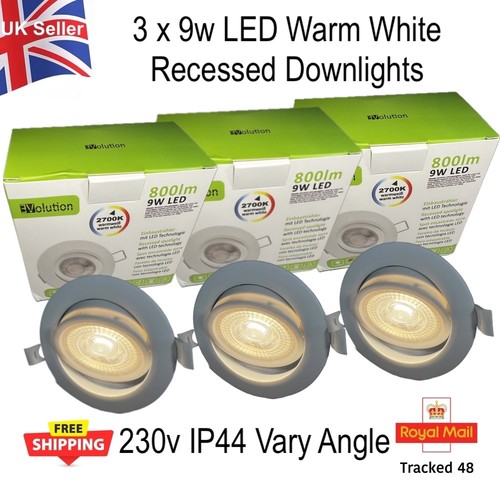 Led einbaustrahler 3er pack - led,
