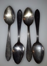 4 Teelöffel - versilbert -