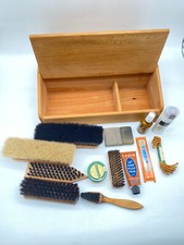 SCHUHPUTZKASTEN SCHUHPUTZSET HOLZ MIT ZUBEHÖR REDECKER VINTAGE