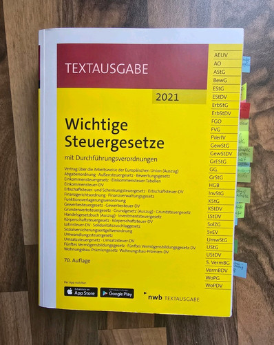 Nwb wichtige steuergesetze - wichtige,